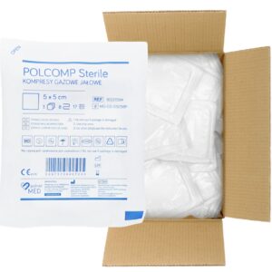 Kompres gazowy jałowy 17N 8W 5*5cm a'3szt-100szt